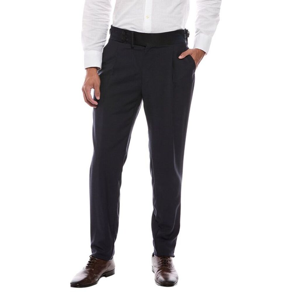 Isaia Mens  Wool & Mohair-Blend Pant, Blue